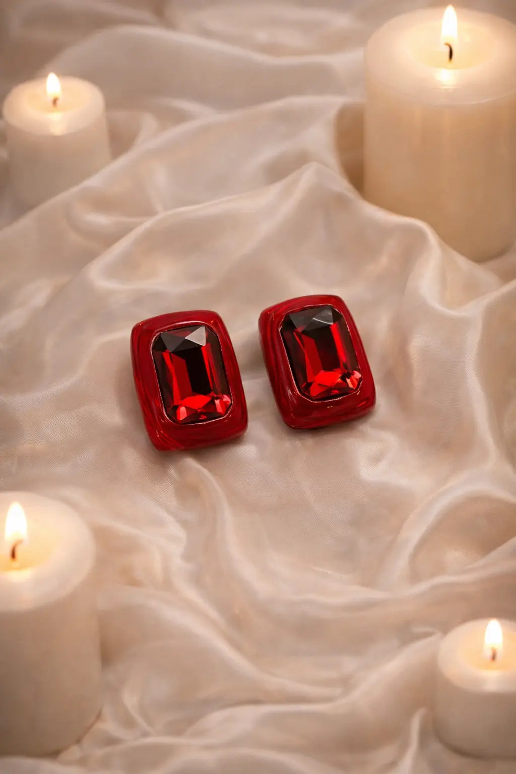 Mehrify Multicolor Crystal Stud Earrings for Women – Elegant Statement Jewelry